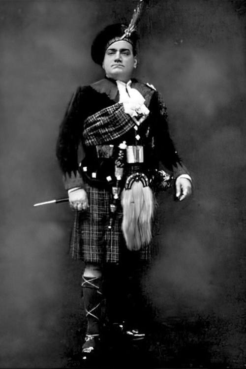 Caruso kao Edgardo, Gaetano Donizetti, <em>Lucia di Lammermoor</em>, prvi nastup l0. listopada 1895. u Kairu