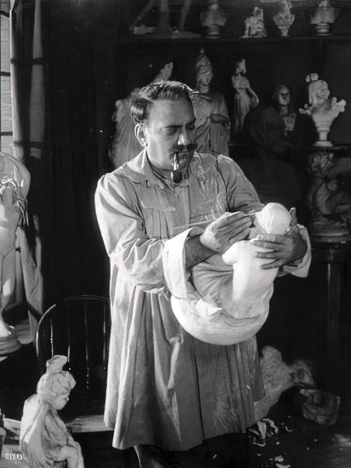 Enrico Caruso kao kipar Tommaso Longo i tenor Cesare Caroli u nijemom filmu <em>My Cousin</em>, 1918.