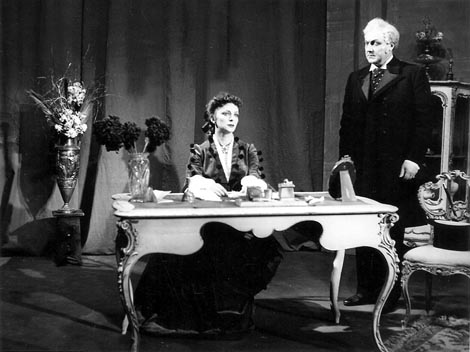 Bianka Dežman (Violetta Valéry) i Ante Marušić (Giorgio Germont) – Giuseppe Verdi, Traviata, HNK u Zagrebu, 1952.