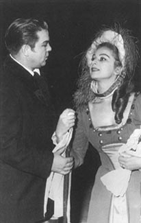 Attilio Planinšek (Cavaradossi) i Vesna Milatić (Floria Tosca) – Giacomo Puccini, Tosca, Narodno kazalište Split, 1958.