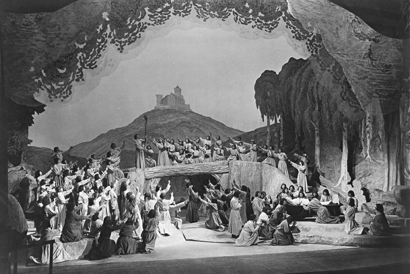 Završni prizor opere na Bayreuthskim svečanim igrama 1930.