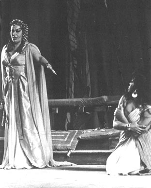 Biserka Cvejić (Amneris) i Leontyne Price (Aida) – Giuseppe Verdi, Aida, Metropolitan, 1964.