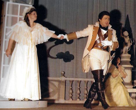 Mirella Toić (Fiordiligi) i Bojan Šober (Guglielmo) – Wolfgang Amadeus Mozart, Così fan tutte, Narodno kazalište „Ivan Zajc“, Rijeka, 1980.