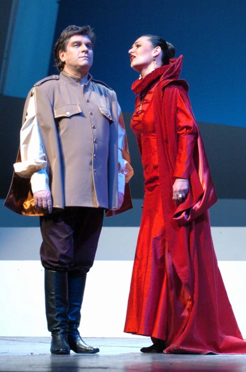 Branko Robinšak (Rodolfo) i Martina Tomčić (Federica), Giuseppe Verdi, <em>Luisa Miller</em>, HNK Split, premijera 2005