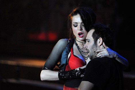 Ivana Srbljan (Carmen) i Aljaž Farasin (Don Jose); Zagrebačke Akademije, Georges Bizet, Carmen, dir. Mladen Tarbuk, red. Krešimir Dolenčić, foto: Nikola Serventić