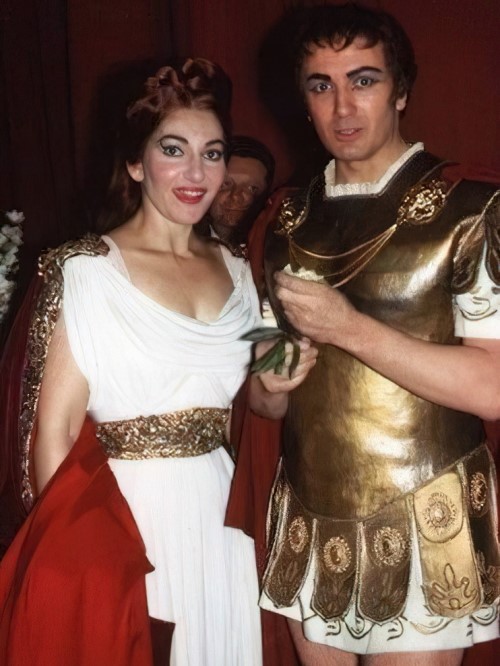 Maria Callas i Franco Corelli prigodom izvedbe opere <em>Norma</em> Vincenza Bellinija
