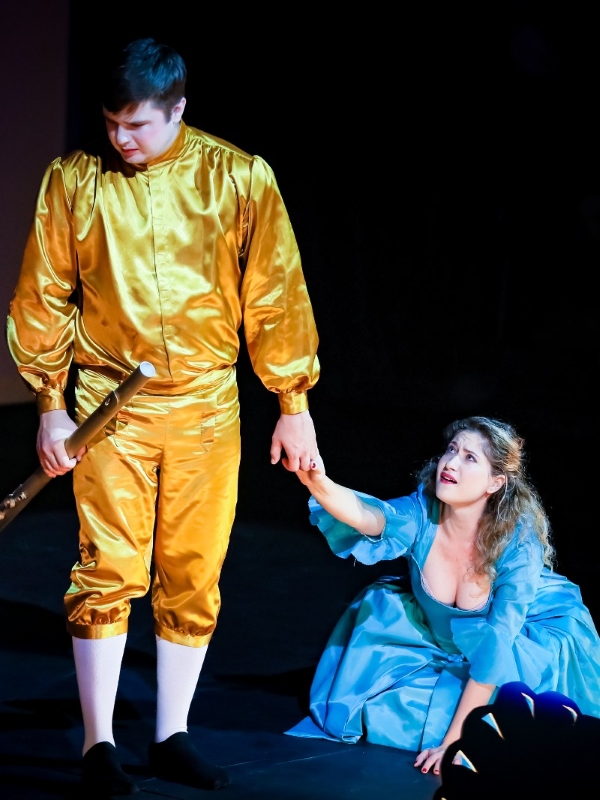 Darija Auguštan kao Pamina i Filip Filipović kao Tamino, W. A. Mozart, <em>Čarobna frula</em>, HNK Ivana pl. Zajca u Rijeci