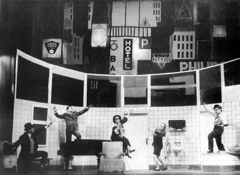 Krunoslav Kajdi (Advokat), Dinko Lupi (Olio), Blaga Videc (Tetka), Radmila Smiljanić (Vanilija) i Aleksandar Mičić (Poštar) – Jiří Šlitr, Skupo plaćena šetnja, Narodno pozorište Sarajevo, premijera 1968.