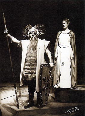 Elza Karlovac (Fricka) i Josip Križaj (Wotan) – Richard Wagner, Walküra, Zagreb, 1936.