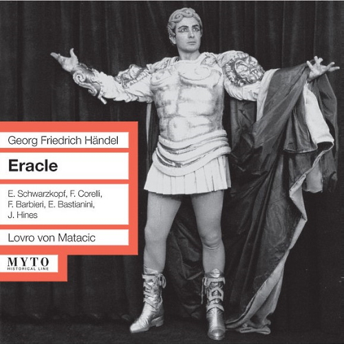 Naslovnica CD-a opere <em>Heraklo</em> Georga Friedricha Händela s Francom Corellijem u naslovnoj ulozi, pod dirigentskim vodstvom Lovre von Matačića