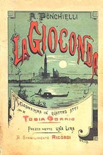 Naslovnica prvog izdanja libreta opere La Gioconda
