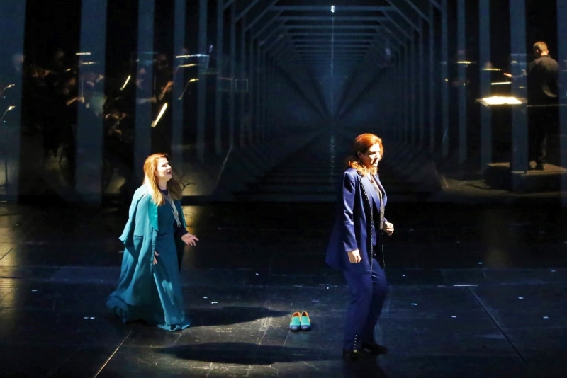 Valentina Fijačko Kobić (Euridika), Dubravka Šeparović Mušović(Orfej), Christoph Willibald Gluck, <em>Orfej i Euridika</em>, HNK u Zagrebu, 2021.
