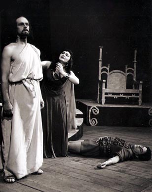 Ivan Francl (Johanaan), Nada Tončić (Saloma) i Noni Žunec (Narraboth), Richard Strauss, Saloma, HNK u Zagrebu, obnova, 10. lipnja 1955.