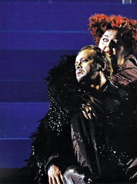 Davor Radić (Friedrich od Telramunda) i Ivanka Boljkovac (Ortrud) – Richard Wagner, Lohengrin, HNK u Zagrebu, 2013.