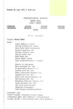Počeci koncertne karijere Ivanke Boljkovac – Varaždinske barokne večeri 1977.