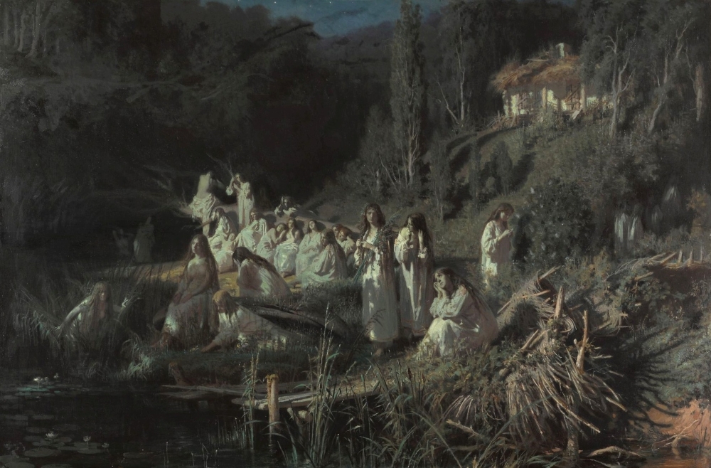Prikaz vodenih vila ruskog slikara Ivana Kramskoja iz 1871.
