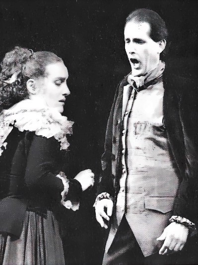 Dunja Vejzović (Thérèse) i Josip Lešaja (André Thorel), Jules Massenet <em>Thérèse</em>, HNK u Zagrebu premijera 1989. 