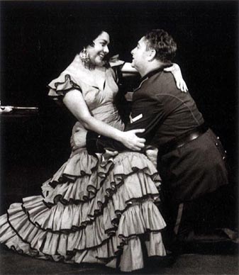 Marijana Radev (Carmen) i Josip Gostič (Don José) – Georges Bizet, Carmen, HNK u Zagrebu, 1959.