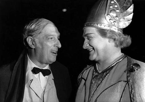 Clemens Krauss i Josip Gostič poslije premijere Lohengrina, Bečka državna opera 1951.