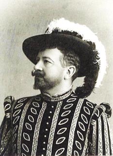 Josip Kašman kao Carlo V u operi Ernani, Petrograd, 1891.