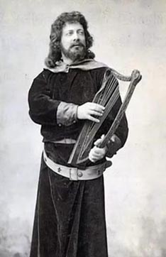 Josip Kašman kao Wolfram u Tannhäuseru, Bayreuth, 1892.