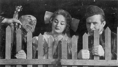 Gregor Radev (Kecal), Mirka Klarić (Marica) i Josip Šutej (Janko) – Bedřich Smetana, Prodana nevjesta, HNK u Zagrebu