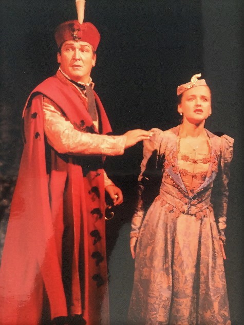 Zrinko Sočo (Juranić) i Miljenka Grđan (Jelena), Ivan pl. Zajc <em>Nikola Šubić Zrinjski</em>, Mađarska državna opera Budimpešta, gostovanje ansambla zagrebačke Opere 2000. 