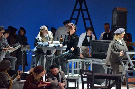 Hrvatsko narodno kazalište u Zagrebu: Giacomo Puccini, La Bohème, dir. Josip Šego, red. Arnaud Bernard, foto: © Novković