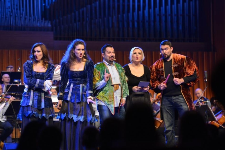 Poluoncertna izvedba <em>Čarobne frule</em>, Simfonijski orkestar Hrvatske radiotelevizije, Koncertna dvorana Vatroslava Lisinskog, Zagreb, 2016.