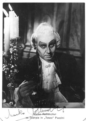 Marko Rothmüller (Scarpia) - Giacomo Puccini, Tosca