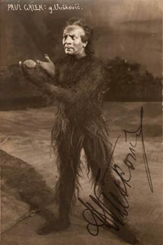 Marko Vušković kao Lucifer u alegorijskoj operi Prvi grijeh Ivana Zajca, 1912.