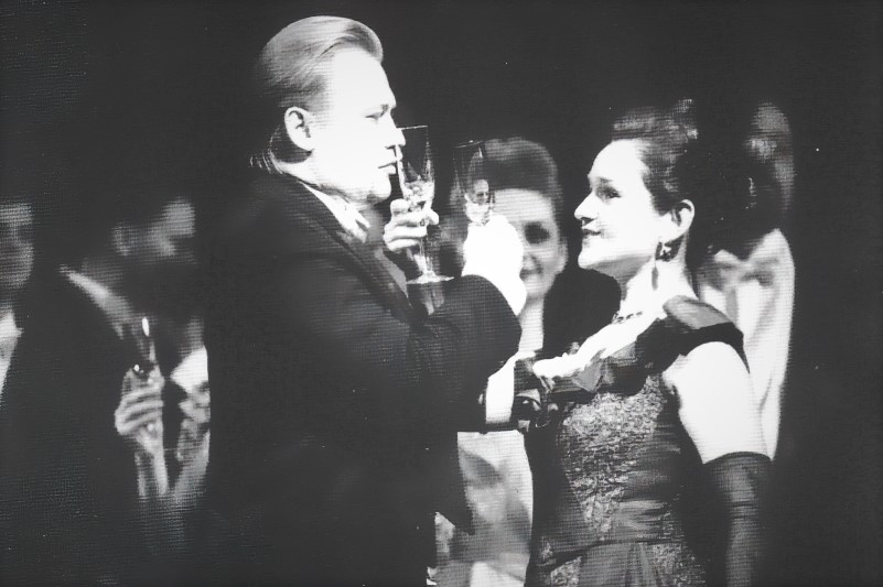 Sergej Kiselev (Alfredo) i Miljenka Grđan (Violetta), Giuseppe Verdi <em>Traviata</em>, HNK u Zagrebu 2001.