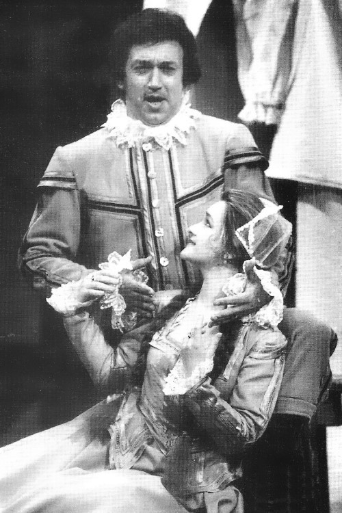 Vinko Maroević (Fenton) i Miljenka Grđan (Nanetta), Giuseppe Verdi, <em>Falstaff</em>, HNK Split, premijera 1997.