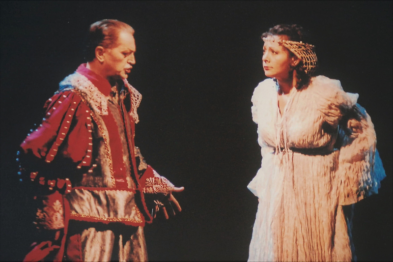Vitomir Marof (Rigoletto) i Mira Vlahović (Gilda), Giuseppe Verdi, <em>Rigoletto</em>, HNK u Zagrebu, 2005.