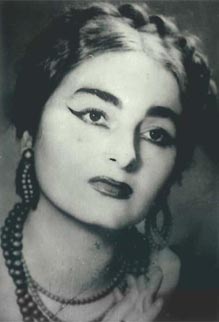 Mirka Klarić (Santuzza), Pietro Mascagni, Cavalleria rusticana, Hrvatsko narodno kazalište u Zagrebu, 1955.