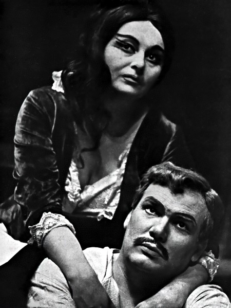 Mirka Klarić (Katarina) i Piero Filippi (Sergej), Dmitrij Šostakovič, <em>Katarina Izmajlova</em>, HNK u Zagrebu, 1964.