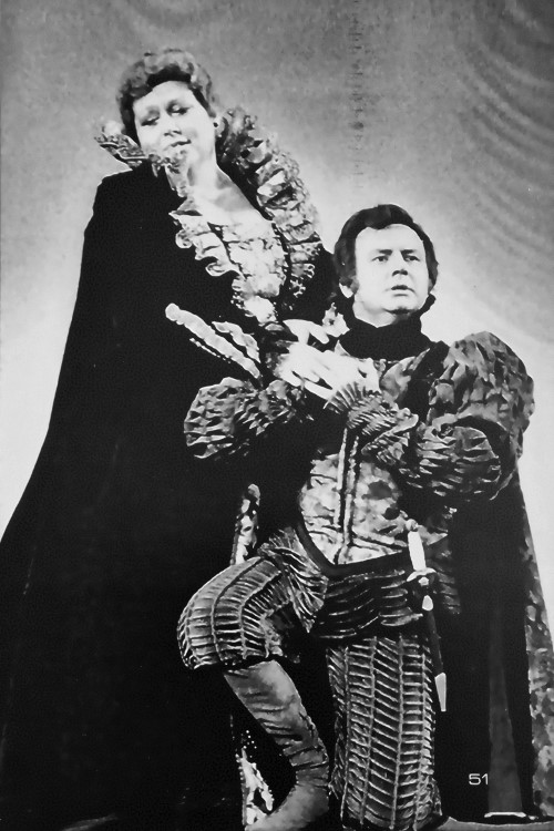 Ljiljana Molnar-Talajić (Elizabeta) i Krunoslav Cigoj (Don Carlos), Giuseppe Verdi, <em>Don Carlos</em>, HNK u Zagrebu, 1978.