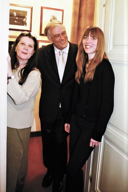 Nikša Bareza sa suprugom Dubravkom i kćerkom Darijom u milanskoj Scali