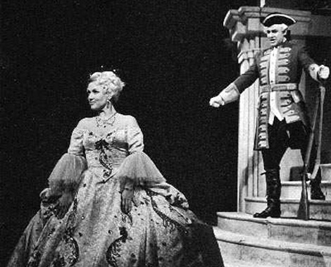 Sonja Mottl (Markiza Pompadour) i Per Grundén (Grof René) – Leo Fall, Madame Pompadour, Volksoper, Beč