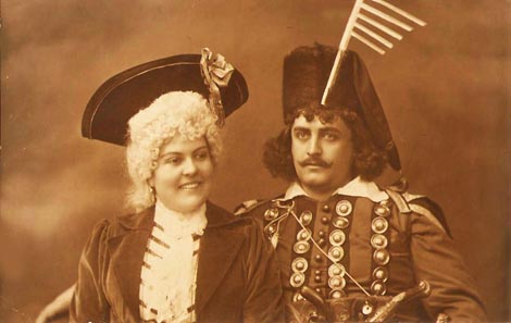 Irma Polak (Lidija) i Stanislav Jastrzebski (Barun Trenk) – Srećko Albini, Barun Trenk, 1908.