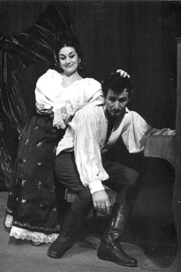 Štefica Petrušić (Tena) i Zlatko Foglar (Leon Jungman) – Dragutin Savin: Tena, HNK u Osijeku, 1967.