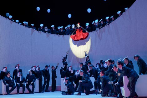 Metropolitan Opera, New York: Giuseppe Verdi, La Traviata, dir. Fabio Luisi, red. Willy Decker, foto: © Marty Sohl/Metropolitan Opera