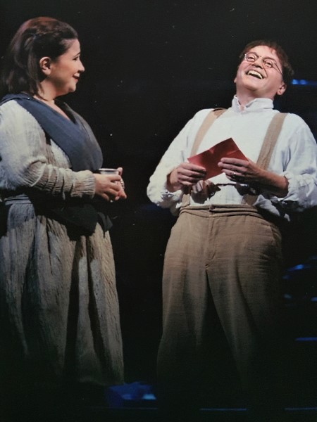 Valentina Fijačko (Lisbeth) iVitomir Marof (Piet Grooth), Blagoje Bersa, <em>Postolar od Delfta</em>, HNK u Zagrebu, premijera 2012.