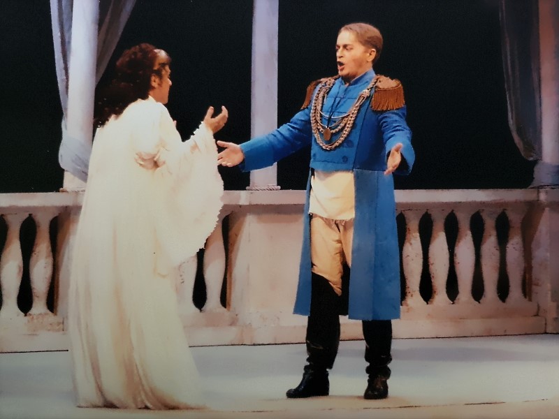 Željka Martić (Amelia Grimaldi) i Vitomir Marof (Simon Boccanegra), Giuseppe Verdi, <em>Simon Boccanegra</em>, HNK u Zagrebu, 2003. 