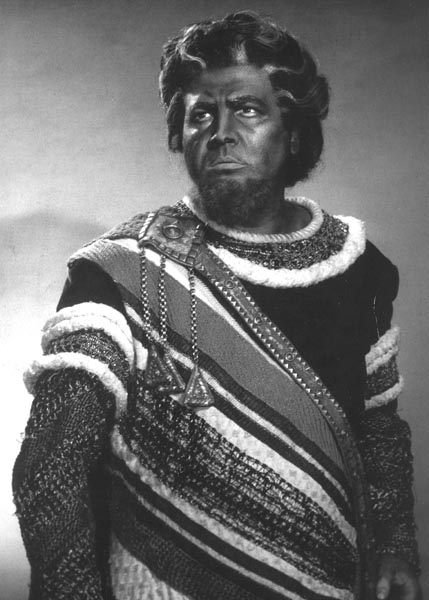 Vladimir Ruždjak (Amonasro), Giuseppe Verdi, <em>Aida</em>, Metropolitan Opera, New York, 1962.