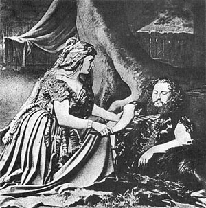 Therese Vogl (Sieglinde) i Heinrich Vogl (Siegmund) Richard Wagner, Walküra, 1870.