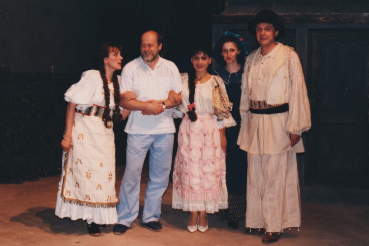 Zoran Juranić prigodom izvedbe Zajčeve opere <em>Zlatka</em> u Osijeku 1992.