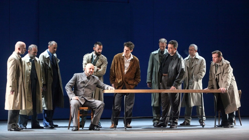 Prizor iz Verdijeve opere <em>Sicilijanske večernje</em>, HNK u Zagrebu, 2015.