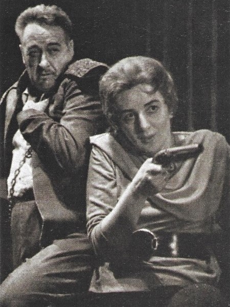 Josip Gostič (Florestan) i Branka Stilinović (Leonora), obnova <em>Fidelija</em> u HNK-u u Zagrebu 12. svibnja 1960