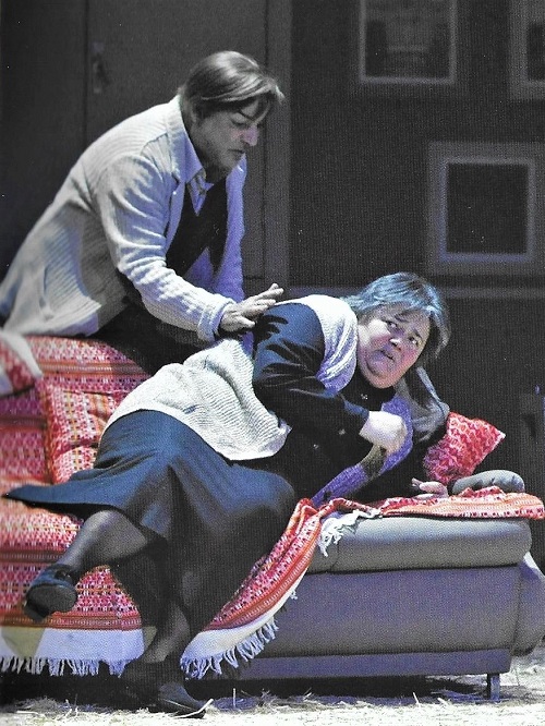 Roman Sadnik (Laca) i Ivanka Boljkovac (Crkvenjarka), Leoš Janáček, <em>Jenůfa</em>, premijera u HNK-u u Zagrebu, 27. travnja 2012.